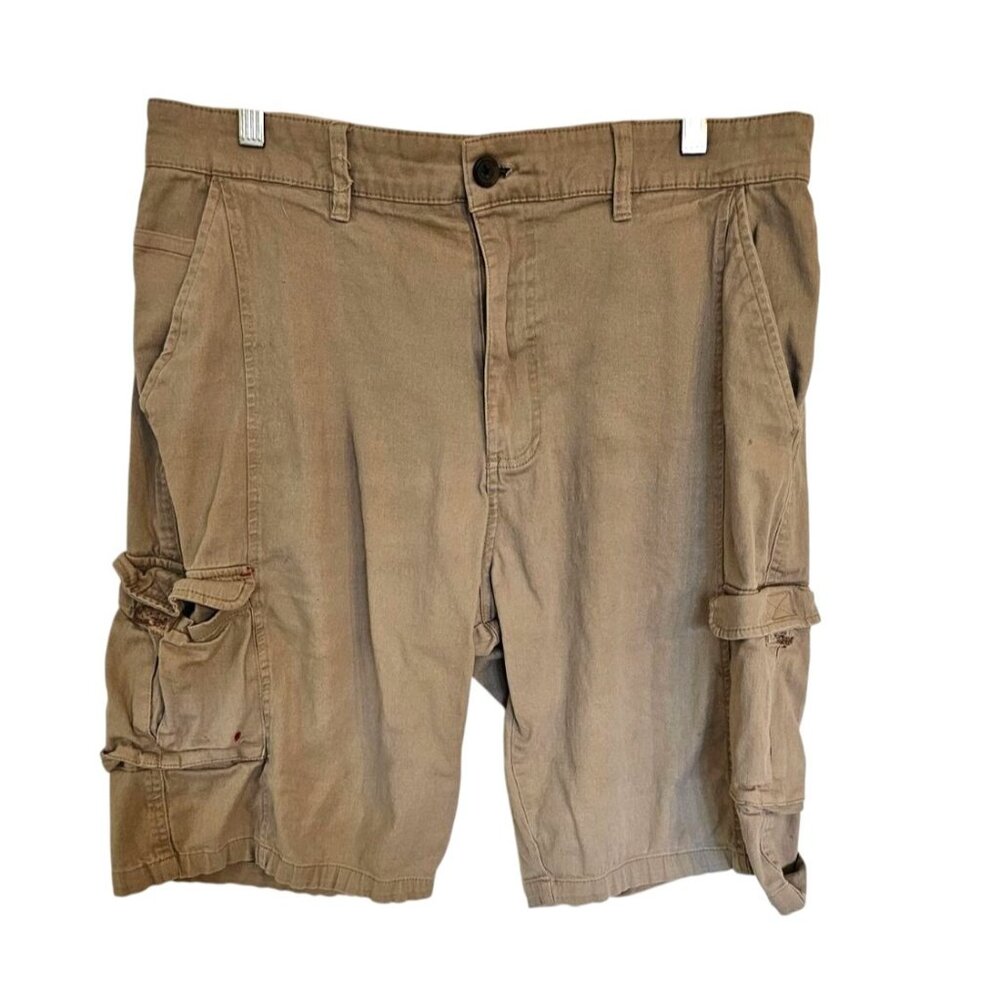 R.Riot men's cargo shorts size 36‎ tan